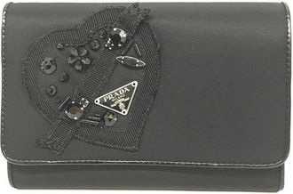 Prada Black Nylon Wallet (Bi-Fold) (Pre-Owned)