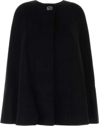 Michael Kors Wolmix Cape - Dames - Ponchos - Zwart - XS - Wol - Jassen