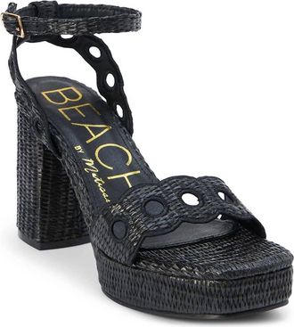 Matisse Footwear Womens Moorea Block Heel Ankle Strap Sandals In Black