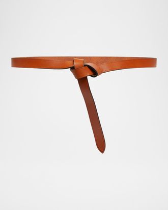 Isabel Marant Kirka Leather Pull-Through Belt