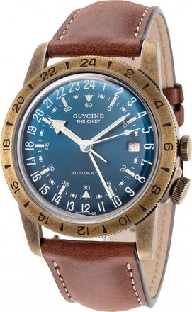 Glycine GL0308 Mens Airman The Chief Watch - Brown - One Size