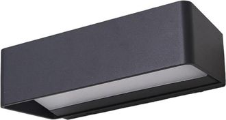 Lucande Lámpara de pared Led exterior de Aluminio Negro