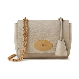 Mulberry Cross Body Bags, female, Beige, Size: ONE SIZE Chalk Heavy Grain Crossbody Bag