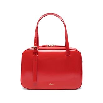 A.P.C. A. p.c. Patent-finish Buckle-detail Tote Bag
