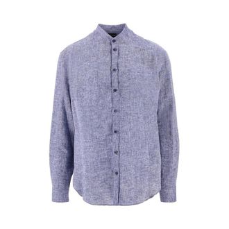 Emporio Armani Guru collar linen shirt Man M