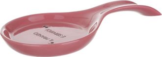 KASANOVA Poggiamestolo malva con scritta 22 cm