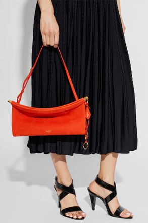 Alaia Shoulder Bag Le Click Medium, Womens, Orange