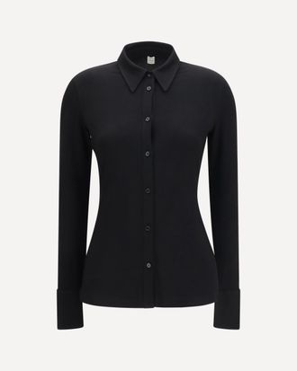 Toteme Viscose Shirt with high cuffs Female M