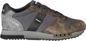 Blauer Queens 01/Wax Sneaker - Heren - Sneakers - Grijs - 42 EU - Leer - Schoenen