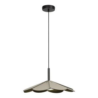 Lucide L&aacute;mpara colgante de madera con 1 led integrado, verde