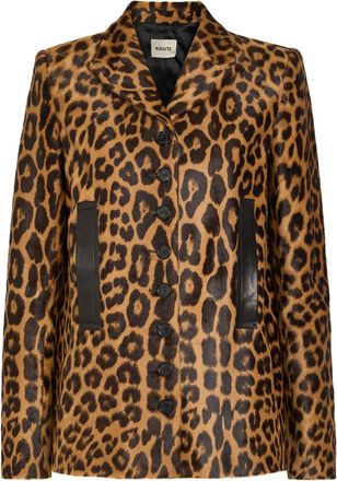 Khaite Saraphina Leopard Calf-hair Jacket - 6 (UK10 / S)
