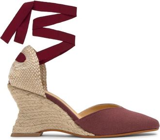 Castaner Jud Espadrille - Dames - Sleehakken - Rood - 37 EU - Katoen - Schoenen