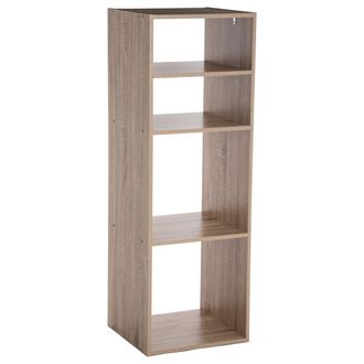 Five Scaffale A Colonna A 4 Scomparti Mix N Modul Effetto Rovere Naturale - 5five