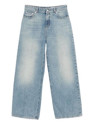 Alexander McQueen wide-leg jeans - Blu