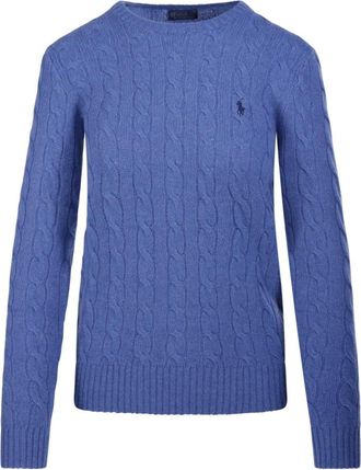 Ralph Lauren Truien & Vesten, Dames, Blauw, M, Julianna Trui met Ronde Hals