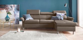 Exxpo Sofa Fashion Ecksofa »Maretto, bequem und komfortabel, L-Form« inkl. Kopf- bzw. Rückenverstellung, wahlweise mit Bettfunktion