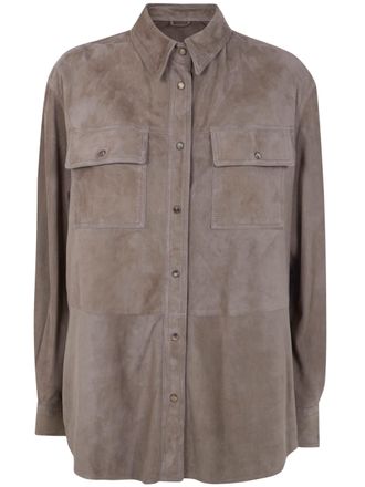 Brunello Cucinelli Leather Shirt