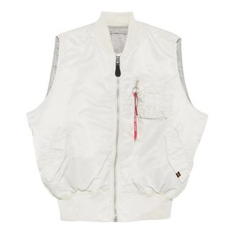 Alpha Industries Ma-1 Vest - Heren - Bodywarmers - Grijs - XL - Polyester - Jassen