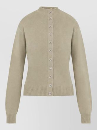 Christophe Lemaire cashmere reversible fine-knit buttoned cardigan