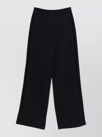 Emporio Armani cotton trousers elastic waistband side pockets