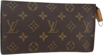 Louis Vuitton Pre-owned Clutches, female, Brown, Size: ONE SIZE Pre-owned Vintage Canvas Clutch