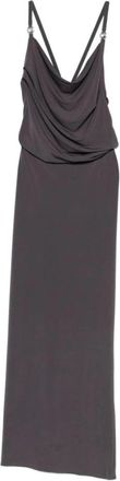 Coperni Logo Jurk - Dames - Avondkleed - Bruin - M - Polyester - Kleedjes