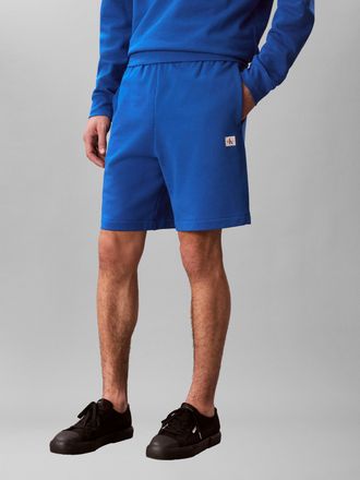 Calvin Klein Jeans Sweatshorts CALVIN KLEIN JEANS, Herren, Gr. XXL, N-Gr, classic blau, Sweatware, Obermaterial: 100% Baumwolle, unifarben, l&auml;ssig geschnitten kurz, Hose