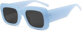 Generic Mens Small Frame Vacation Sunglasses Womens Driving Commuter Sun Glasses(Blue)