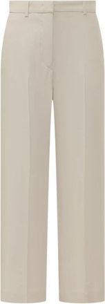 Isabel Marant Noanda Pants - Dames - Straight fit broeken - Beige - S - Wol - Broeken