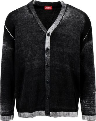 Diesel Sweaters Zwart - Heren - Vesten - Zwart - S - Katoen - Truien & Vesten