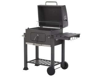 Beliani Barbacoa de carb&oacute;n metal negro