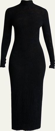 Givenchy Fitted Open Back Floral Knit Dress