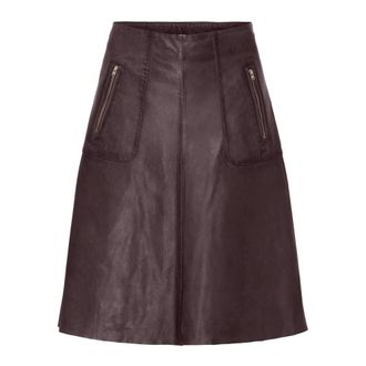 BTF-CPH Btfcph - A-lijn Midi Rok - Dames - Rokken - Rood - Maat: XL Leer