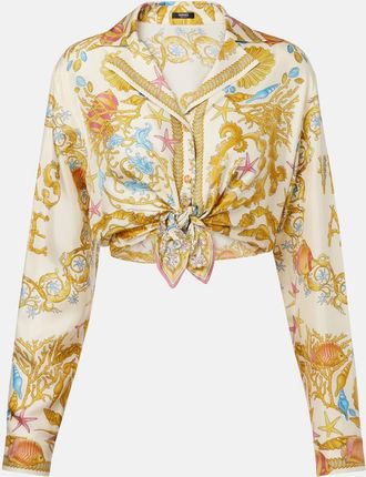 Versace Top cropped Underwater Barocco