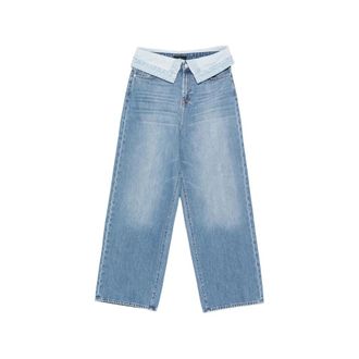 7 For All Mankind Loose-fit Jeans, female, Blue, Size: W27 Wide Leg Jeans