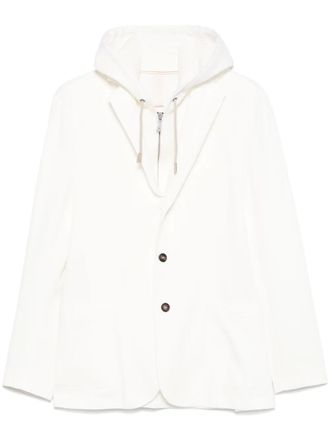 Eleventy layered-effect blazer - men - Cotton/Polyamide/Elastane/Polyester/Polyurethane/Acetate/Polyester - 52 - Neutrals
