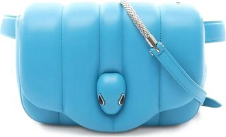 Bulgari 2010s x Ambush serpenti gewatteerde leren heuptas - Blauw