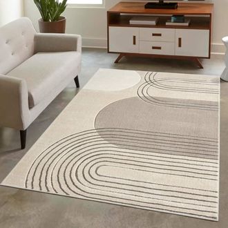 Carpet City Teppich »BONITO 7157« rechteckig 11 mm Höhe Läufer, Flachflor, Hochtief-Muster/ 3D-Effekt, Geo-Muster, Wohnzimmer