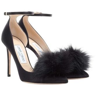 Jimmy Choo London Black Rosa 100 Heels Size 40