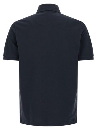 Etro Pegaso Embroidered Piqu&eacute; Cotton Polo Shirt - Blue