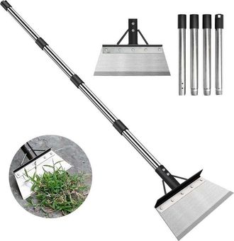 OEM Pelle De Jardin - Tete Acier Au Carbone - Manche Reglable 150 Cm - Pour All&eacute;es Terrasses Et D&eacute;sherbage - 1 Piece
