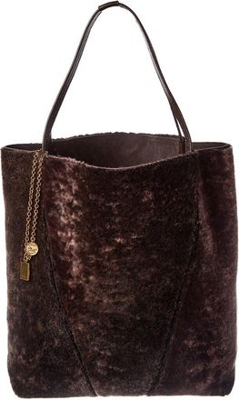 Chlo&eacute; Spin Large Shearling & Leather Tote