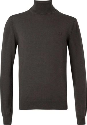 Lacoste Merino wollen coltrui - Heren - Coltruien - Bruin - S - Wol - Truien & Vesten