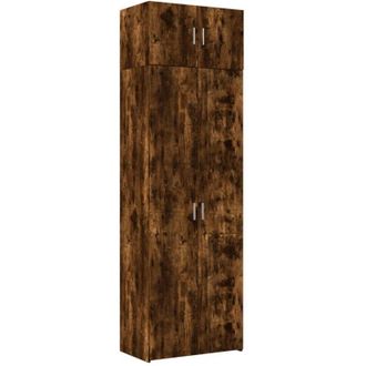 vidaXL Vidaxl - Armario De Madera De Ingenier&iacute;a Roble Ahumado 70x42,5x225 Cm