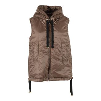 Max Mara Vests, female, Brown, Size: 2XS Imbottito Smanicato Greengo