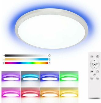 OEM Plafonnier Led - 24 W - 2000 Lm - Rgb Dimmable - 3000 K A 6500 K - Ip44 - Para Ba&ntilde;o Cocina Sal&oacute;n - 1 Unidad
