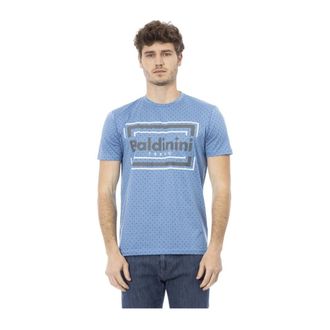 Baldinini T-Shirts, male, Blue, M, Short Sleeve Round Neck T-Shirt
