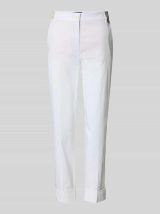 Marc Cain Regular Fit Hose in verk&uuml;rzter Passform mit Eingrifftaschen in Weiss, Gr&ouml;&szlig;e 34