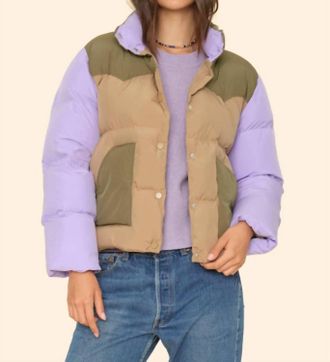 Xirena Zayne High Puffers Jacket In Multicolor