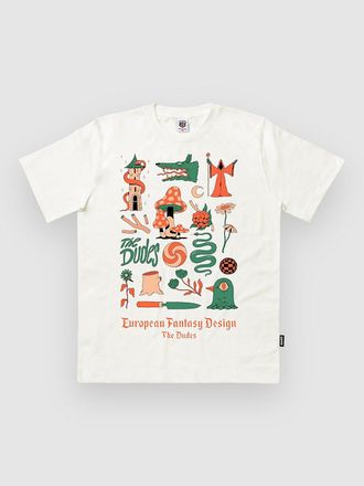 THE DUDES European Fantasy Design Classic T-Shirt weiss